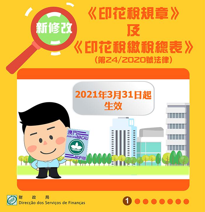 修改《印花稅規章》及《印花稅繳稅總表》