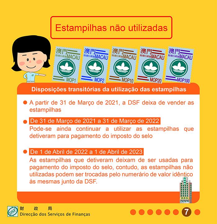 Estampilhas não utilizadas