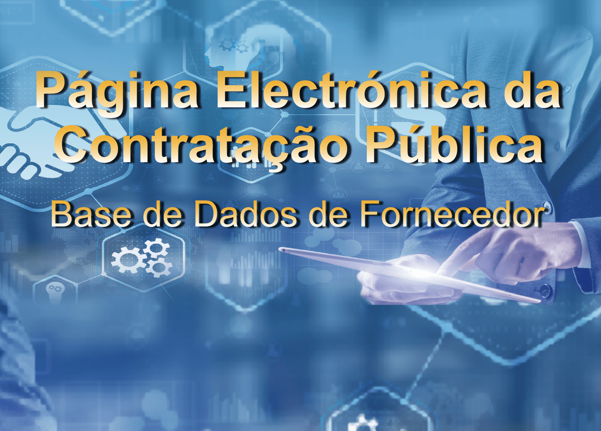 Página Electrónica da  Contratação Pública - Base de Dados de Fornecedor